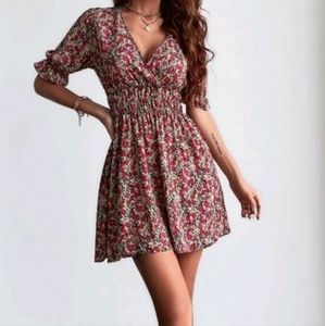 Floral A line dress